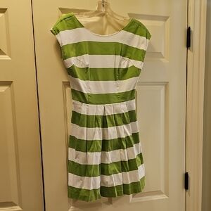Forever 21 Juniors Dress with Green and White Stripes